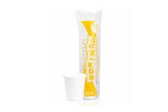 Vaso 4 Oz Papel Blanco Paquete 50 unidades Domingo