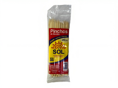 Palo Pincho Grueso 25Cm Paquete 100 Unidades Sol