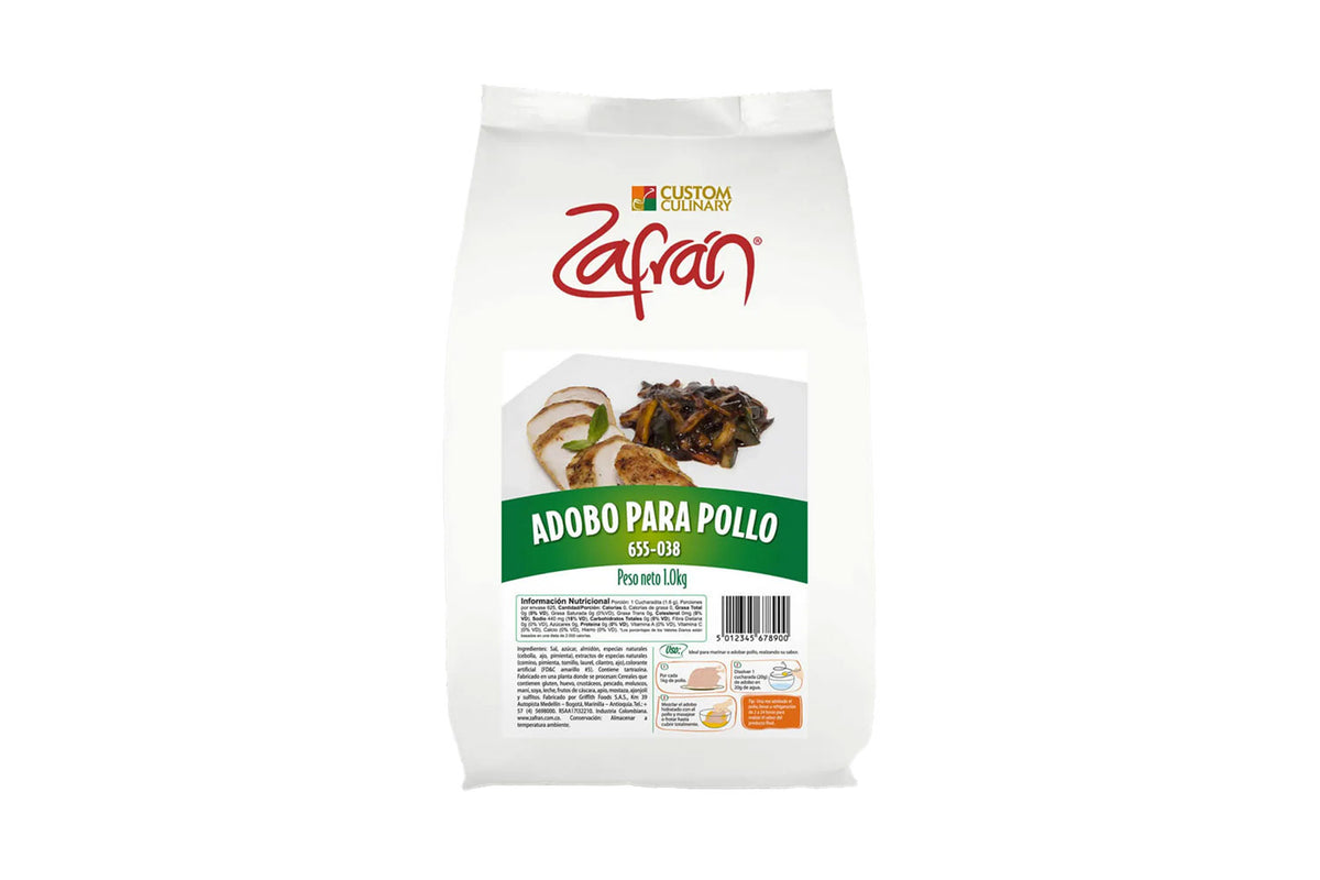 Adobo Pollo Bolsa 1000Gr Zafran