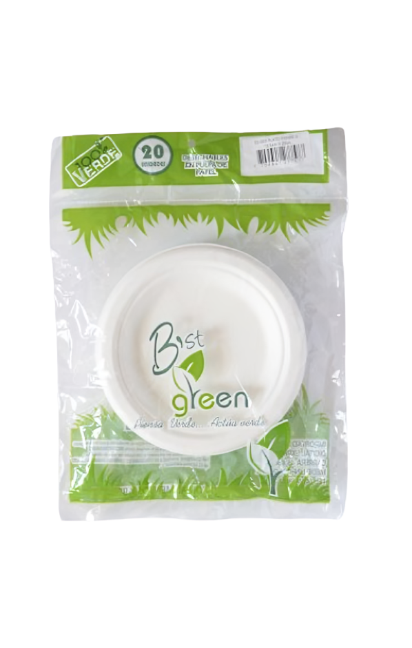 Plato 15.5 Pando Ecologico Paquete 20 Unidades Begreen