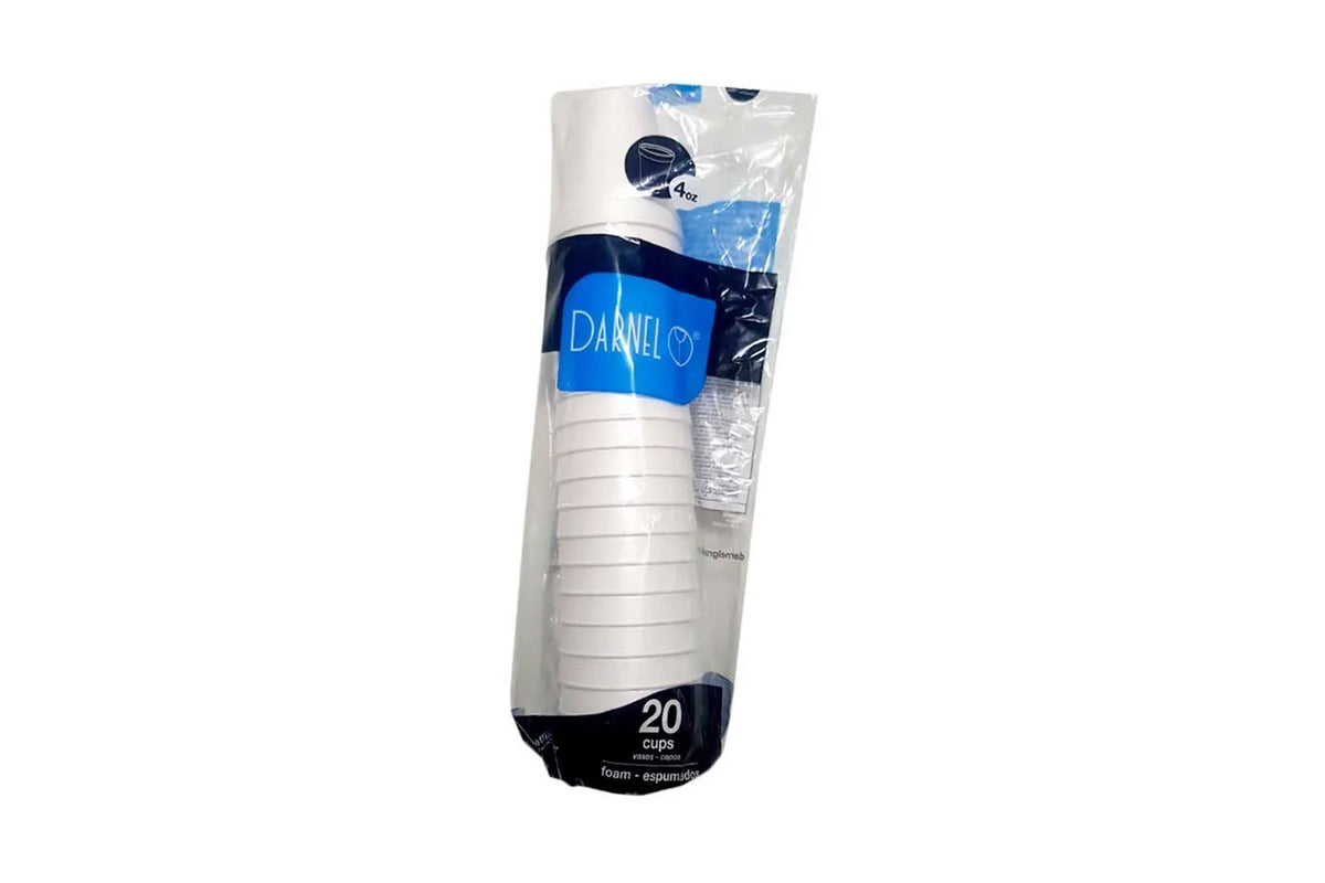 Vaso 4 Oz Icopor Paquete 20 unidades Darnel