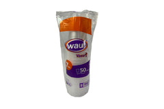 Vaso 7 Oz Transparente Paquete 50 Unidades Wau