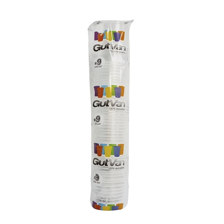 Vaso 9 Transparente Paquete 50 Unidades Gutvan