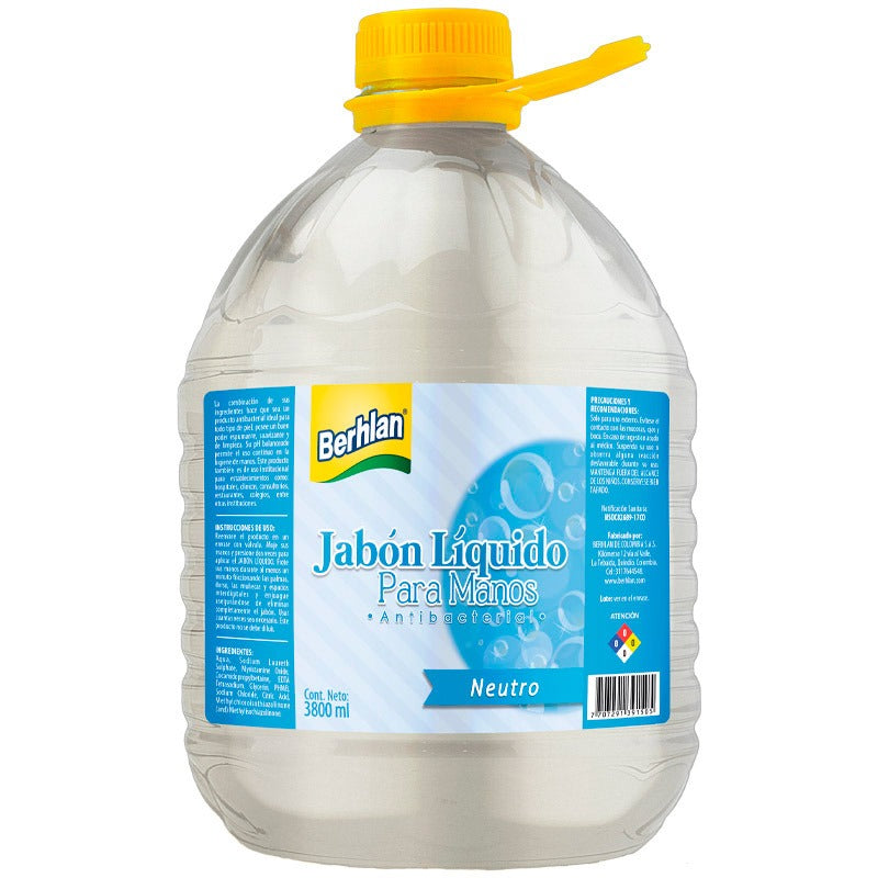Jabon Liquido Antibacterial 3800Ml Kiwi Berhlan
