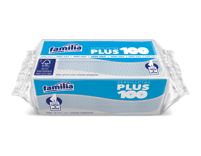 Servilleta Plus Paquete 100 Unidades Familia