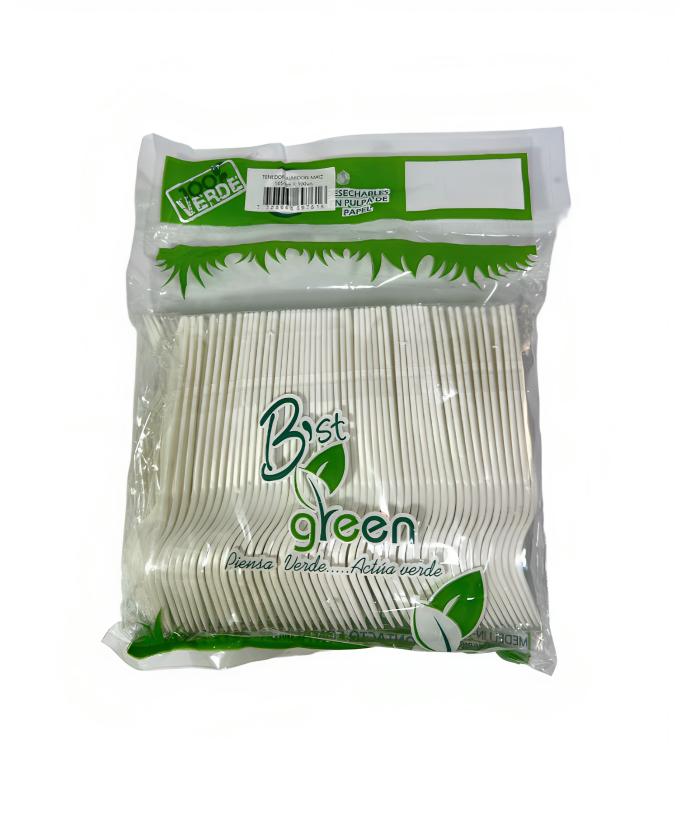 Tenedor Almidon Grande Paquete 100 Unidades Begreen